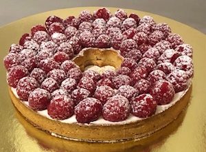 Tarte à la framboise artisanale faite maison